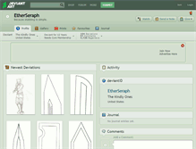 Tablet Screenshot of etherseraph.deviantart.com