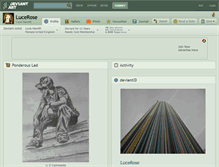 Tablet Screenshot of lucerose.deviantart.com