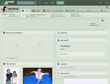 Tablet Screenshot of hachikuji.deviantart.com