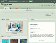 Tablet Screenshot of frozendagger.deviantart.com