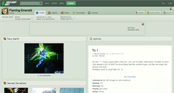 Desktop Screenshot of flaming-emerald.deviantart.com