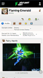 Mobile Screenshot of flaming-emerald.deviantart.com