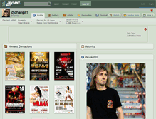 Tablet Screenshot of djchange1.deviantart.com