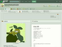 Tablet Screenshot of katonethebeastmaster.deviantart.com
