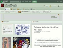 Tablet Screenshot of fullmetal-role-play.deviantart.com