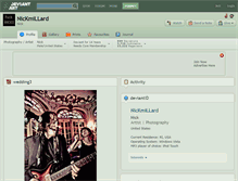 Tablet Screenshot of nickmillard.deviantart.com