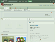 Tablet Screenshot of mydisneyworld.deviantart.com