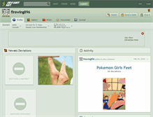 Tablet Screenshot of firewing896.deviantart.com