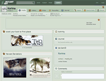 Tablet Screenshot of korima.deviantart.com