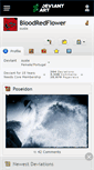 Mobile Screenshot of bloodredflower.deviantart.com