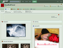 Tablet Screenshot of bloodredflower.deviantart.com
