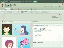 Tablet Screenshot of hyuuga-clan-club.deviantart.com