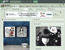 Tablet Screenshot of gorjuss.deviantart.com