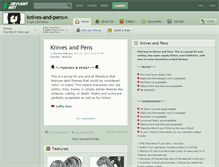 Tablet Screenshot of knives-and-pens.deviantart.com