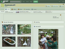 Tablet Screenshot of disasterpiece89.deviantart.com