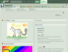 Tablet Screenshot of moony772.deviantart.com