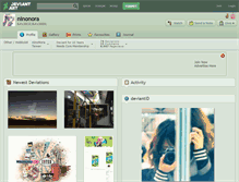 Tablet Screenshot of ninonora.deviantart.com