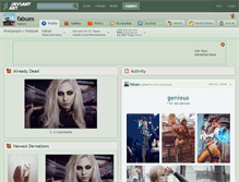 Tablet Screenshot of fabuex.deviantart.com