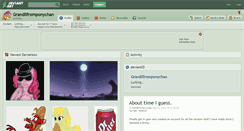Desktop Screenshot of grandilfromponychan.deviantart.com