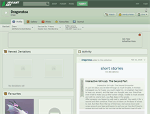 Tablet Screenshot of dragonstoa.deviantart.com
