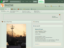 Tablet Screenshot of moss-of-cyan.deviantart.com