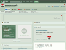 Tablet Screenshot of iexplosioncameplz.deviantart.com