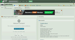 Desktop Screenshot of creative-burst.deviantart.com