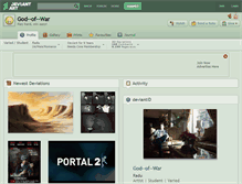 Tablet Screenshot of god--of--war.deviantart.com