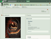 Tablet Screenshot of lizardlars.deviantart.com