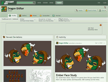 Tablet Screenshot of dragon-shifter.deviantart.com