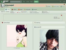 Tablet Screenshot of dying-puppet.deviantart.com