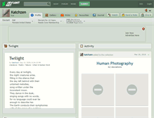 Tablet Screenshot of katchzen.deviantart.com