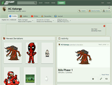 Tablet Screenshot of mc-katanga.deviantart.com