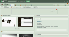 Desktop Screenshot of pigletiger.deviantart.com