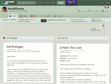 Tablet Screenshot of mindofgenius.deviantart.com