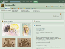 Tablet Screenshot of coomicbookgirl.deviantart.com