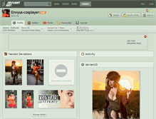 Tablet Screenshot of envyus-cosplayer.deviantart.com