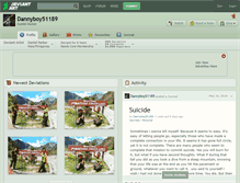 Tablet Screenshot of dannyboy51189.deviantart.com