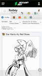 Mobile Screenshot of foxboy.deviantart.com