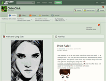 Tablet Screenshot of chibixchick.deviantart.com