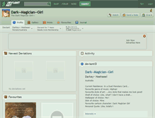 Tablet Screenshot of dark--magician--girl.deviantart.com