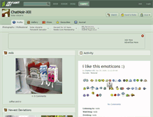 Tablet Screenshot of chatnoir-xlll.deviantart.com