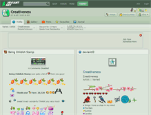 Tablet Screenshot of creativeness.deviantart.com
