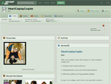 Tablet Screenshot of iheartcosplaycouples.deviantart.com