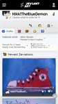 Mobile Screenshot of nikkithebluedemon.deviantart.com