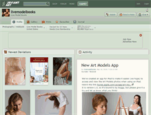 Tablet Screenshot of livemodelbooks.deviantart.com