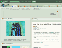 Tablet Screenshot of beastfire.deviantart.com