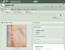 Tablet Screenshot of maladie-stock.deviantart.com