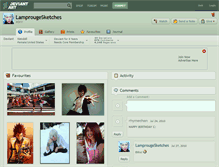 Tablet Screenshot of lamprougesketches.deviantart.com