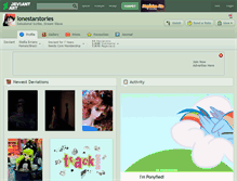 Tablet Screenshot of lonestarstories.deviantart.com